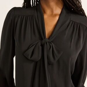 Maitai Brand Sheer Blouse in Black 3/4 Length Sleeves | Size M/L